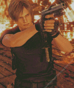 Leon S Kennedy Resident Evil Diamond Painting