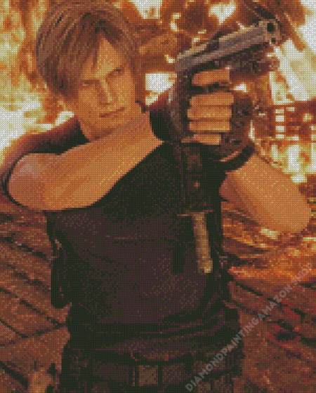 Leon S Kennedy Resident Evil Diamond Painting