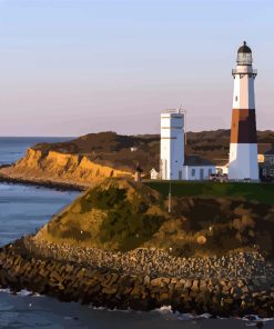 Lighthouse Point Of Montauk Diamond Painting