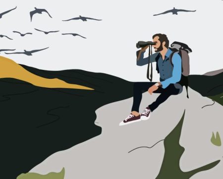 Men With Binoculars Diamond Painting