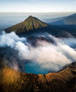 Mount Batur Volcano Diamond Painting