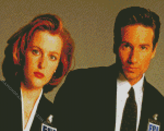 Mulder And Scully Diamond Painting