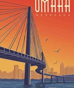 Omaha Sunset Poster Diamond Painting