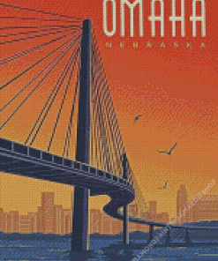 Omaha Sunset Poster Diamond Painting