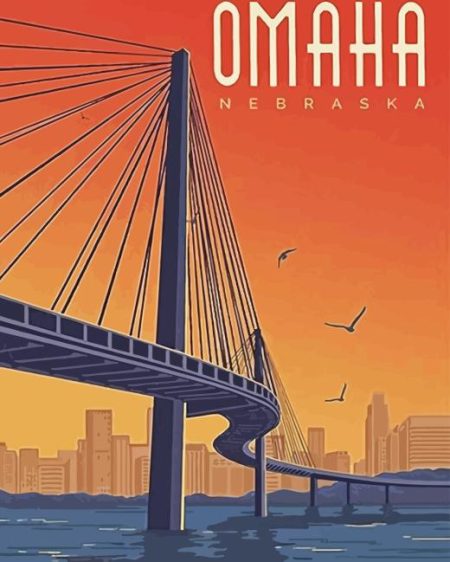 Omaha Sunset Poster Diamond Painting
