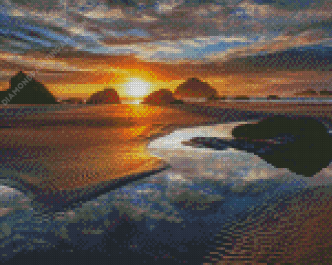 Oregon Bandon Beach Diamond Painting