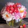 Peonies In A Vase Diamond Painting