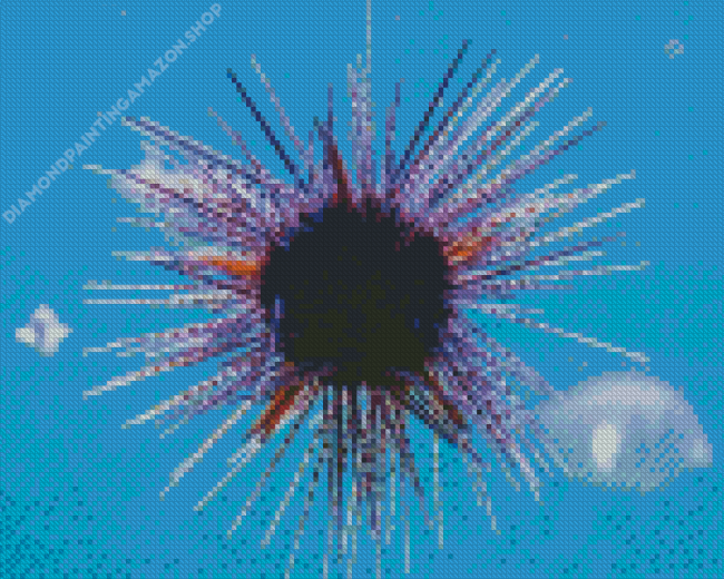 Purple Sea Urchin Diamond Painting