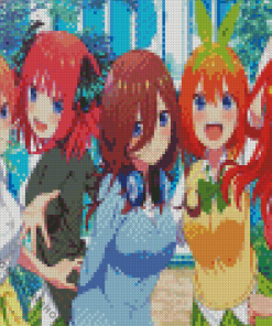 Quintessential Quintuplets Diamond Painting