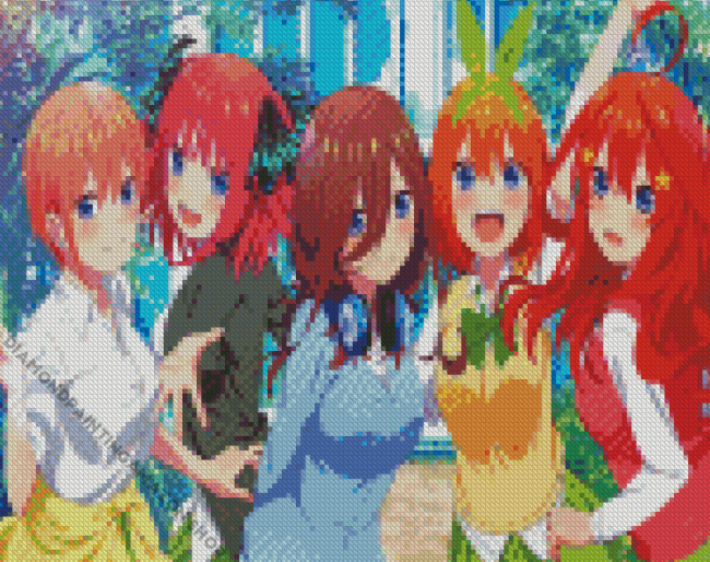 Quintessential Quintuplets Diamond Painting