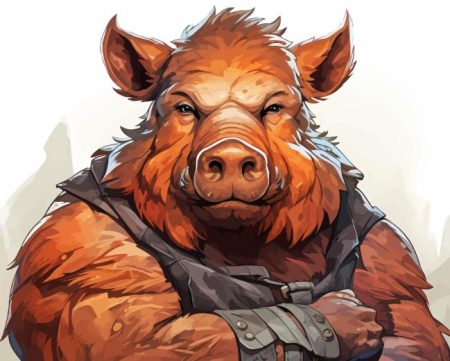 Razorback Pig Diamond Painting