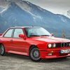 Red Bmw E30 Diamond Painting