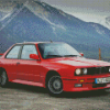 Red Bmw E30 Diamond Painting