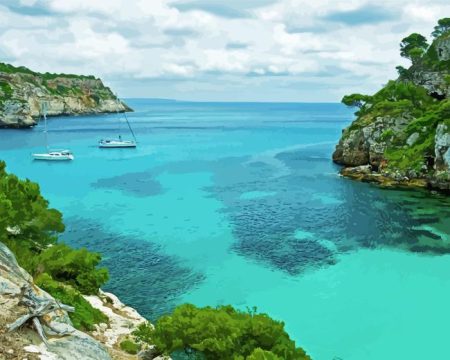 Rocky Cove In Minorca Diamond Painting