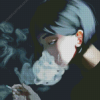 Sad Anime Smoking Diamond Painting