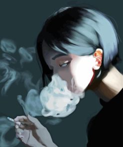 Sad Anime Smoking Diamond Painting