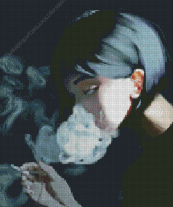 Sad Anime Smoking Diamond Painting