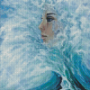 Sad Woman Wave Diamond Painting