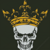 Skull In Golden Crown Diamond Painting