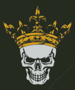 Skull In Golden Crown Diamond Painting