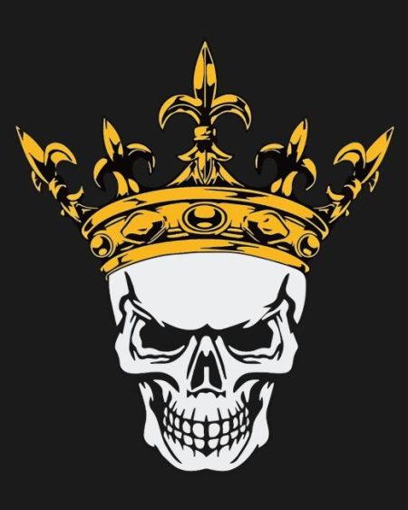 Skull In Golden Crown Diamond Painting