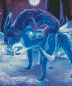 Suicune In Snow Diamond Painting