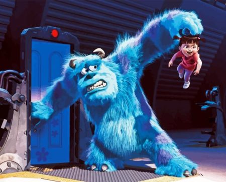 Sulley And Boo Diamond Painting