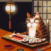 Sushi Cat Diamond Painting