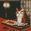 Sushi Cat Diamond Painting