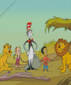 The Cat In The Hat Diamond Painting