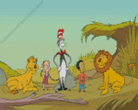 The Cat In The Hat Diamond Painting