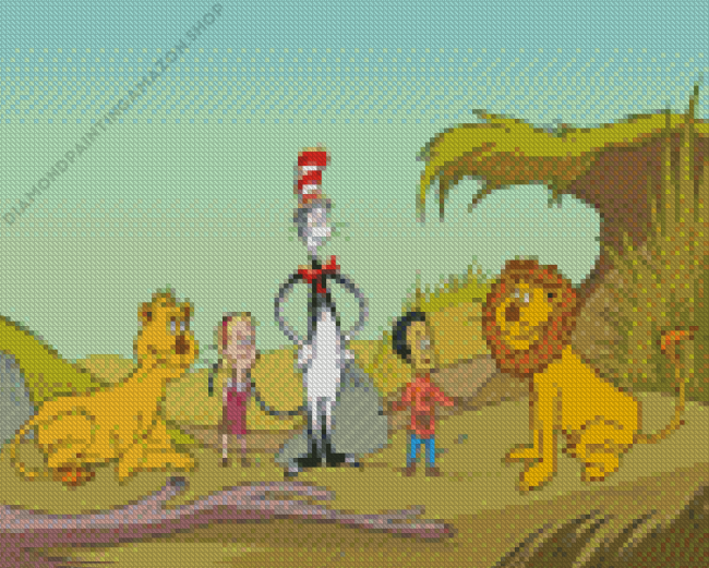 The Cat In The Hat Diamond Painting