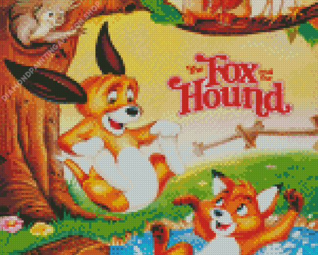 The Fox And Hound Diamond Painting