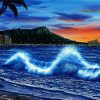 Waikiki Beach Waves Diamond Painting