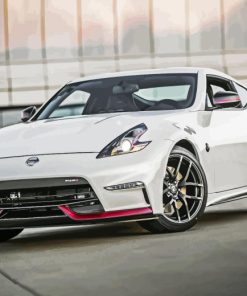 White 370z Car Diamond Painting