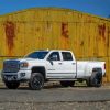 White Dually Truck Diamond Painting