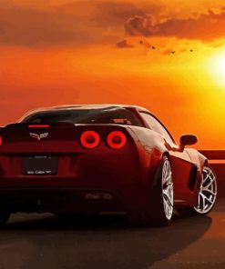 2005 Corvette At Sunset Diamond Painting