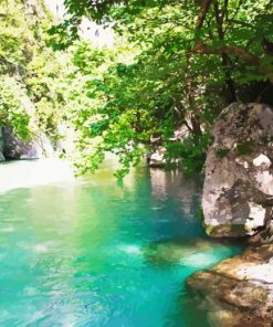 Acheron River In Greece Diamond Painting