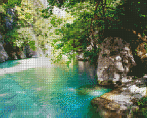 Acheron River In Greece Diamond Painting