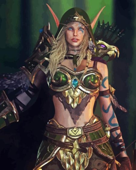 Alleria Windrunner World Of Warcraft Diamond Painting