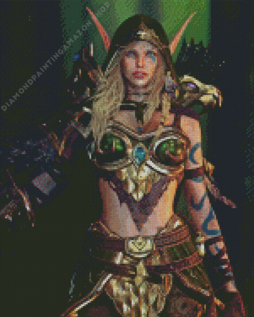 Alleria Windrunner World Of Warcraft Diamond Painting