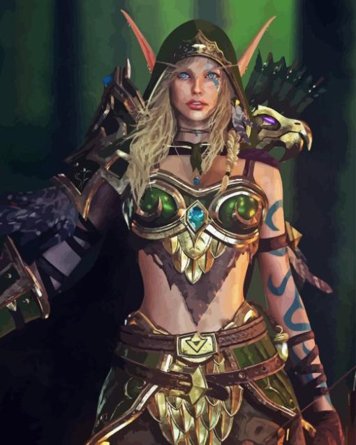 Alleria Windrunner World Of Warcraft Diamond Painting