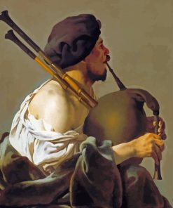 Bagpipe Man Diamond Painting