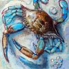 Blue Crab Art Diamond Painting