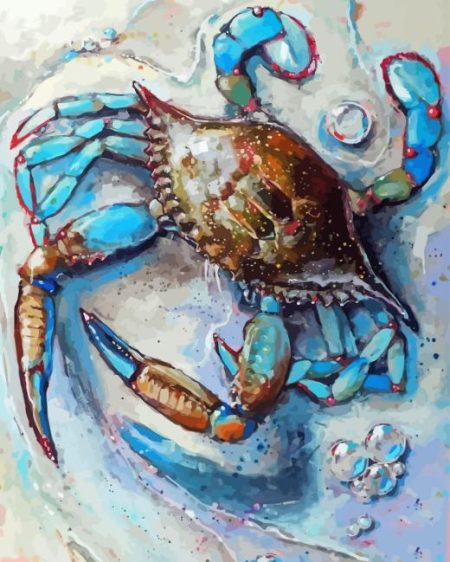 Blue Crab Art Diamond Painting