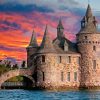 Boldt Castle At Sunset Diamond Painting