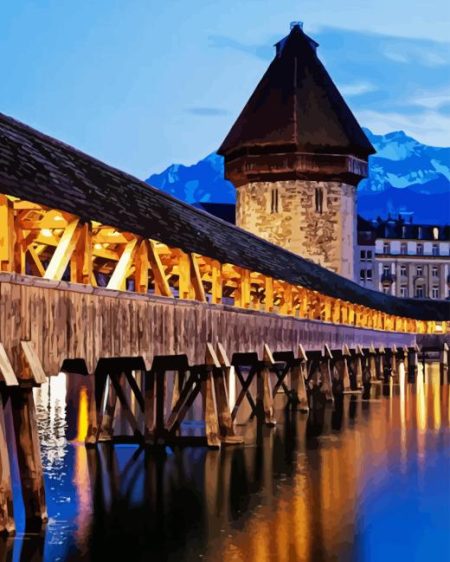 Chapel Bridge Diamond Painting