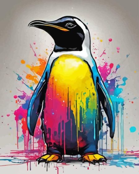 Colorful Penguin Diamond Painting