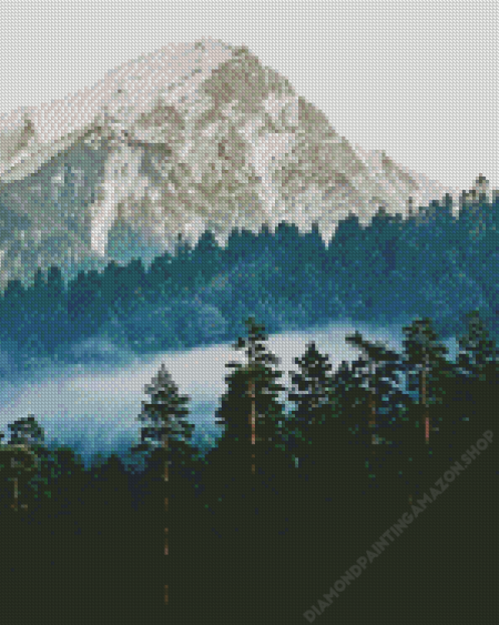 Forest And Mountain Diamond Painting