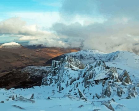 Glyder Fawr Snowdon Diamond Painting